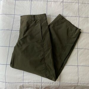 Uniqlo Hunter Green Barrel Pant Trousers
